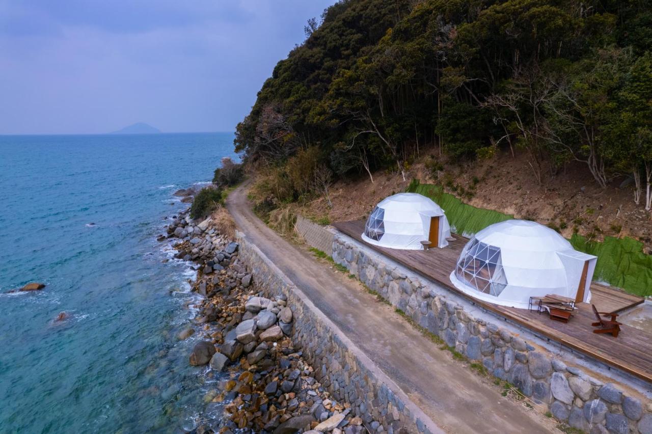 Itoshima Sdgs Village Chikyu Mirai -海の大パノラマ-全室オーシャンビューのドームテント Exterior photo